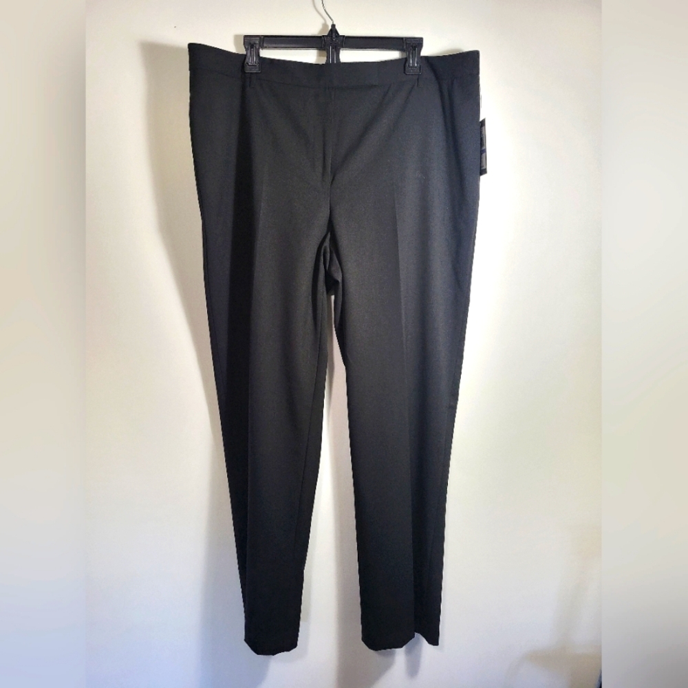 NWT Chaus black Emma Pant dress slacks women's 18 #2375